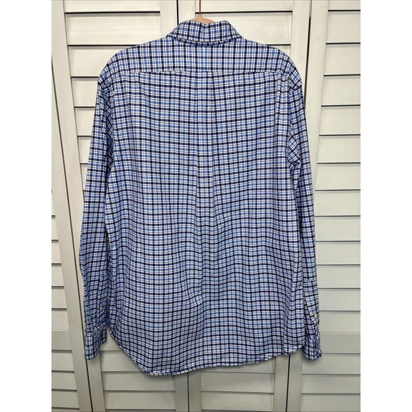 Ralph Lauren Plaid Long Sleeve Cotton Pony Logo Button Down Shirt Men's Size XL - Picture 9 of 9